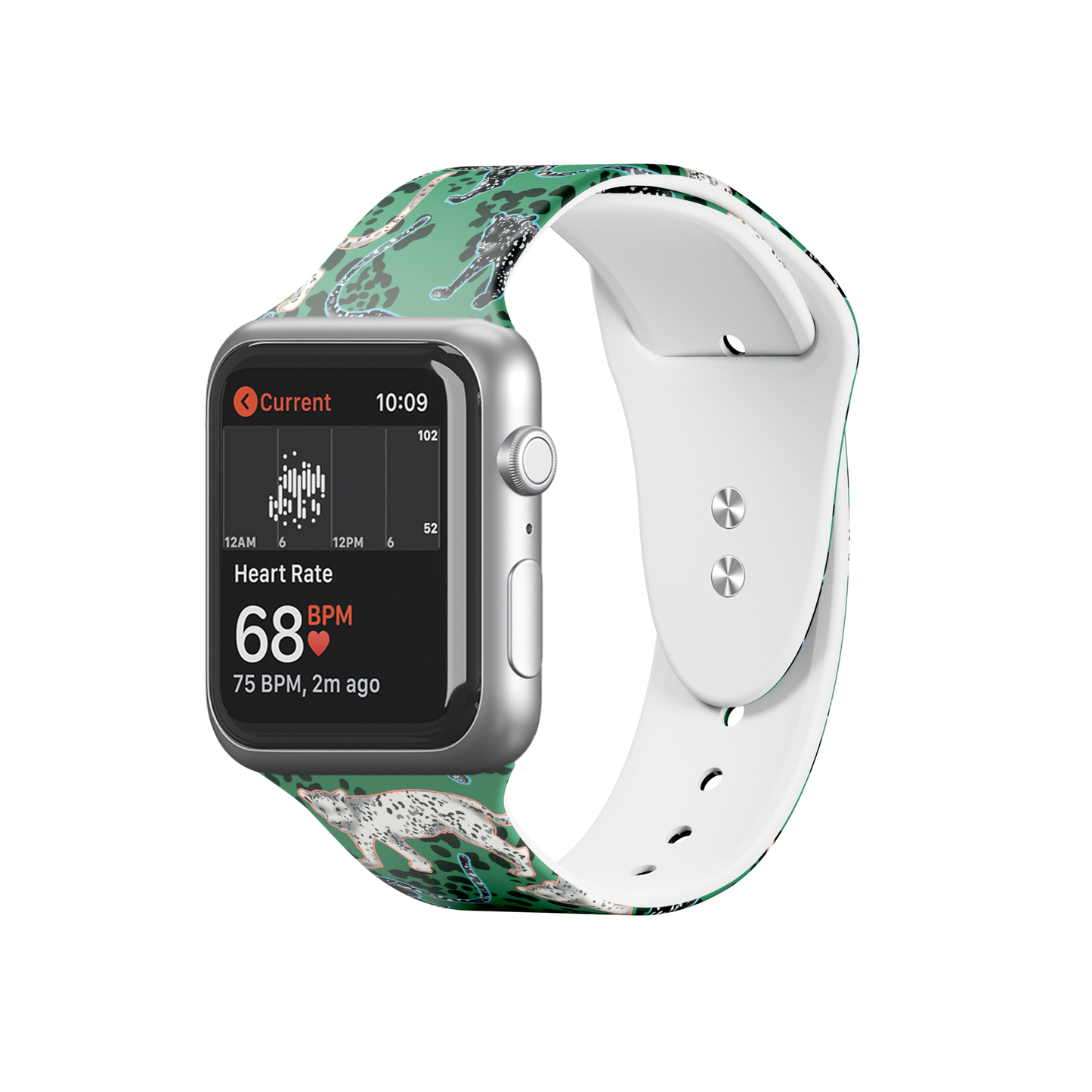 Apple Watch Band Green Leopard